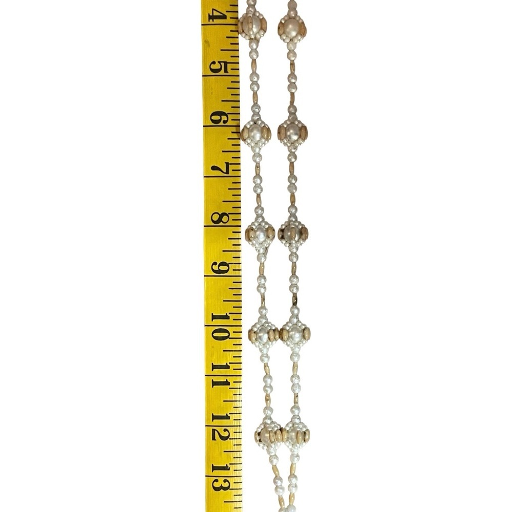 Vintage Unique faux Pearl cluster Beaded Necklace